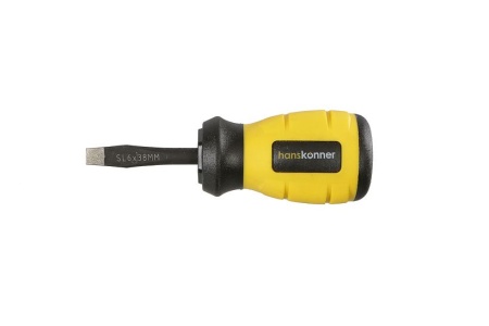 Отвертка шлицевая HANSKONNER HK1040-16-SL6-38, HK1040-16-SL6-38 Отвертка шлицевая HANSKONNER HK1040-16-SL6-38