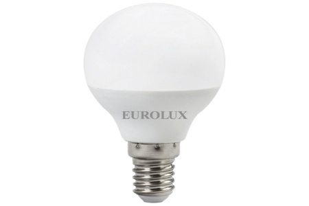 Лампа светодиодная EUROLUX LL-E-G45-7W-230-2,7K-E14, 76/2/5 Лампа светодиодная EUROLUX LL-E-G45-7W-230-2,7K-E14