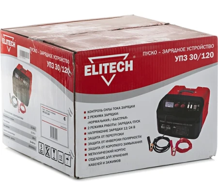 Пуско-зарядное устройство Elitech УПЗ 30/120, УПЗ 30/120 Пуско-зарядное устройство Elitech УПЗ 30/120