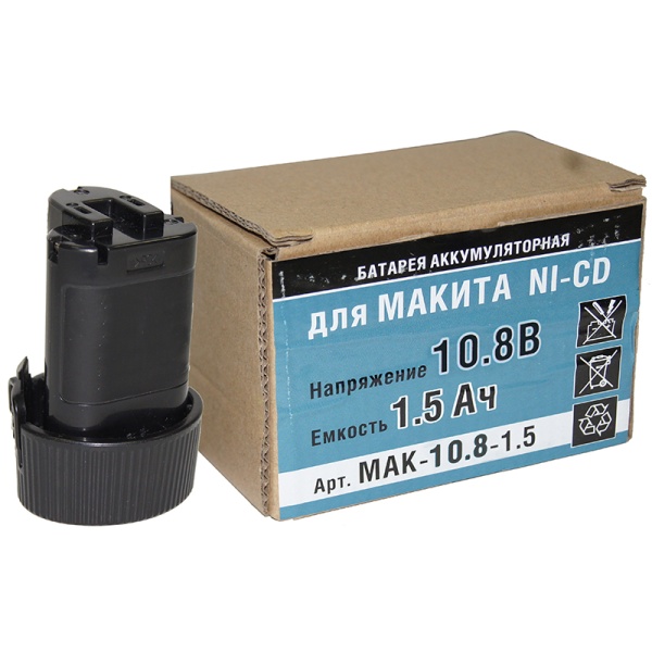 Батарея Makita Li-ion 10,8В, 1,5А/ч Батарея Makita Li-ion 10,8В, 1,5А/ч
