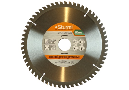 Диск пильный мультирез 210x30/20x60 STURM 9023-210-30/20-60, 9023-210-30/20-60 Диск пильный мультирез 210x30/20x60 STURM 9023-210-30/20-60