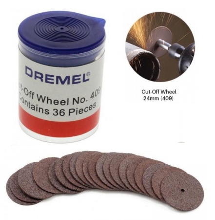 Круг отрезной Dremel 409 24х3,2мм (36шт) 2615040932, 2615040932 Круг отрезной Dremel 409 24х3,2мм (36шт) 2615040932