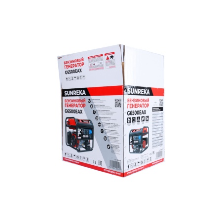Генератор бензиновый SUNREKA G6500EAX (6,5кВт, 1-Ф, электростартер) 211006, 211006 Генератор бензиновый SUNREKA G6500EAX (6,5кВт, 1-Ф, электростартер) 211006
