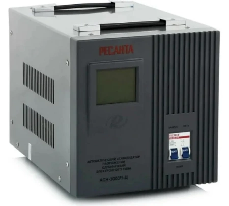 Стабилизатор Ресанта АСН-3000/1-Ц, 63/6/5 Стабилизатор Ресанта АСН-3000/1-Ц