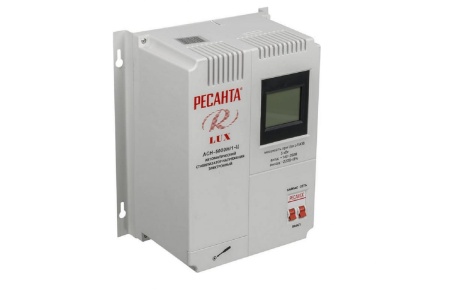Стабилизатор напряжения серии LUX РЕСАНТА АСН-5000Н/1-Ц, 63/6/16 Стабилизатор напряжения серии LUX РЕСАНТА АСН-5000Н/1-Ц