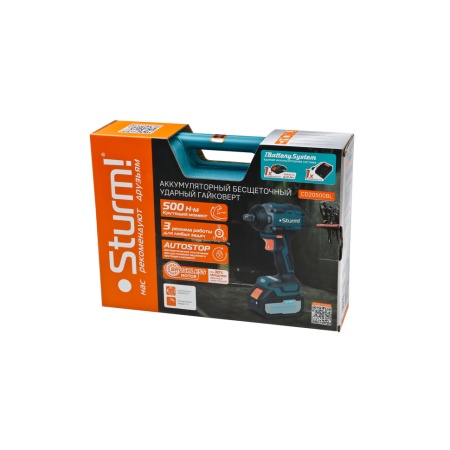 ��������� ������� �������������� Sturm CD20500BL (1BatterySystem18V, 500��, ����., ��� 4�� � ��)