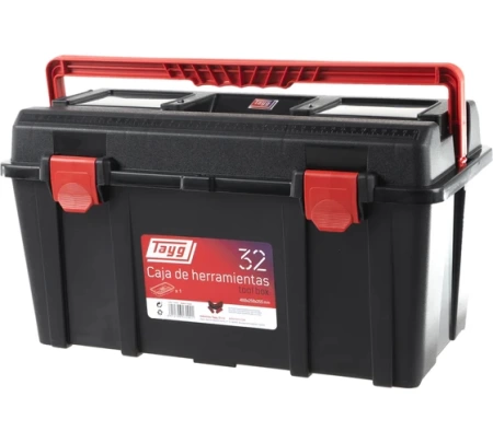 Ящик для инструментов TAYG №32 (480х258х255мм) цвет черный, ручка патент. 132001, 132001 Ящик для инструментов TAYG №32 (480х258х255мм) цвет черный, ручка патент. 132001