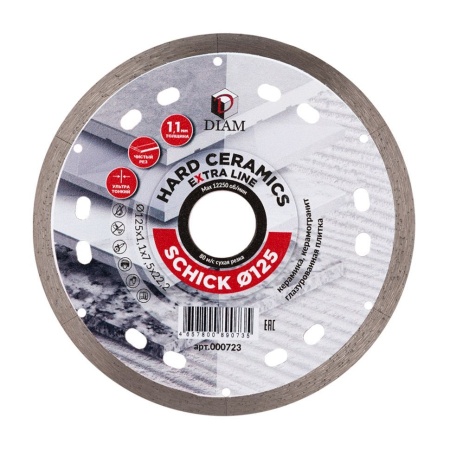   125x1,1x7,5x22,2 1A1R Hard Ceramics SHICK Extra Line () DIAM (000723)