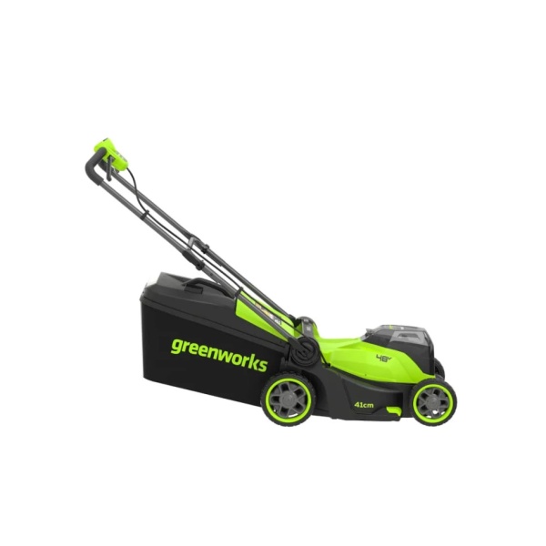 Газонокосилка аккумуляторная GREENWORKS GD24X2LM411 (2x24V, 41см, бесщеточная, без АКБ и ЗУ) 2520907, 2520907 Газонокосилка аккумуляторная GREENWORKS GD24X2LM411 (2x24V, 41см, бесщеточная, без АКБ и ЗУ) 2520907