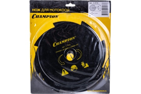 Диск для триммера 255x25.4мм, 8 зубов CHAMPION (C5115), C5115 Диск для триммера 255x25.4мм, 8 зубов CHAMPION (C5115)