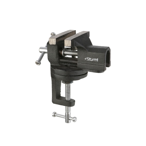 Тиски слесарные мини 70мм, поворотные, на струбцине Sturm (1075-12-070), 1075-12-070 Тиски слесарные мини 70мм, поворотные, на струбцине Sturm (1075-12-070)