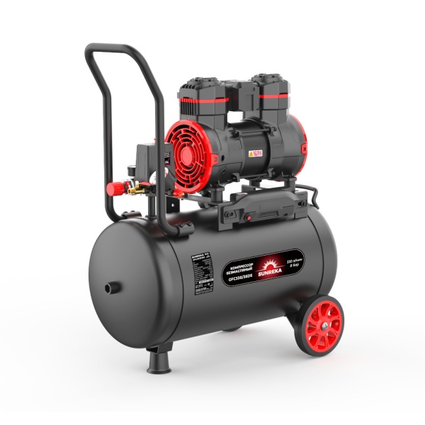 Компрессор SUNREKA GFC330/35DS 216114 (1800Вт, 330л/мин, 35л, 8бар, безмасляный), 216114 Компрессор SUNREKA GFC330/35DS 216114 (1800Вт, 330л/мин, 35л, 8бар, безмасляный)