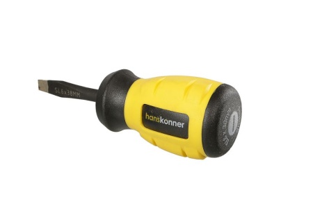 Отвертка шлицевая HANSKONNER HK1040-16-SL6-38, HK1040-16-SL6-38 Отвертка шлицевая HANSKONNER HK1040-16-SL6-38