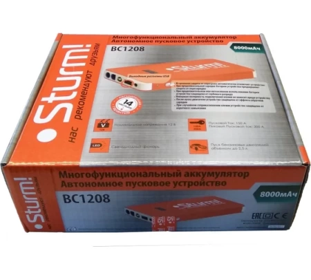 Устройство пусковое STURM BC1208, BC1208 Устройство пусковое STURM BC1208