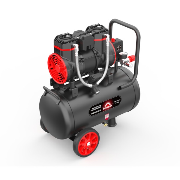 Компрессор SUNREKA GFC290/24DS 216113 (1500Вт, 290л/мин, 24л, 8бар, безмасляный), 216113 Компрессор SUNREKA GFC290/24DS 216113 (1500Вт, 290л/мин, 24л, 8бар, безмасляный)