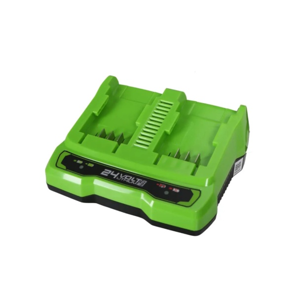 Зарядное устройство GREENWORKS G24X2UC2 (24В, 2А, слайдер, 2-х постовое) 2931907, 2931907 Зарядное устройство GREENWORKS G24X2UC2 (24В, 2А, слайдер, 2-х постовое) 2931907
