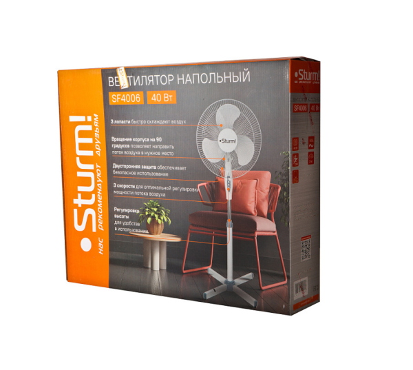 Вентилятор напольный STURM SF4006, SF4006 Вентилятор напольный STURM SF4006