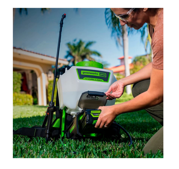 Опрыскиватель аккумуляторный GREENWORKS GW-BPS60 (60 В, без АКБ и ЗУ) 5300107, 5300107 Опрыскиватель аккумуляторный GREENWORKS GW-BPS60 (60 В, без АКБ и ЗУ) 5300107