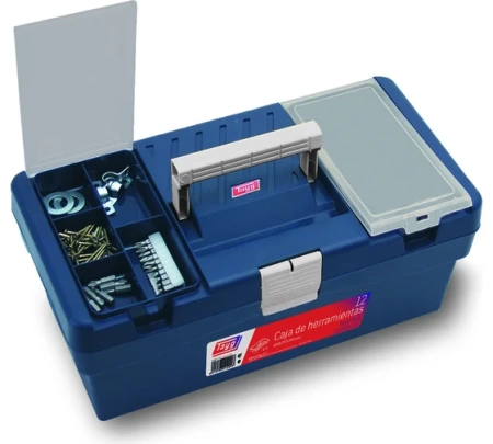 Ящик для инструментов TAYG №12 (400х217х166мм) синий, карман (112003), 112003 Ящик для инструментов TAYG №12 (400х217х166мм) синий, карман (112003)