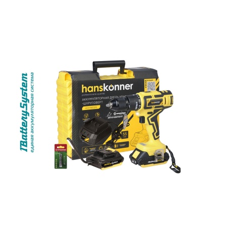   HANSKONNER HCD1855RI (1BatterySystem18V,  2*2  )