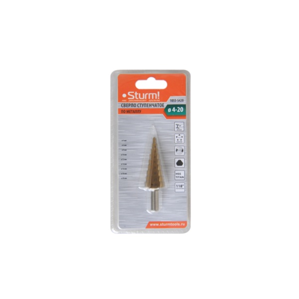 ������ ����������� �� ������� 4-20�� ��� 2�� HSS+TIN ������ Sturm (1055-S420)