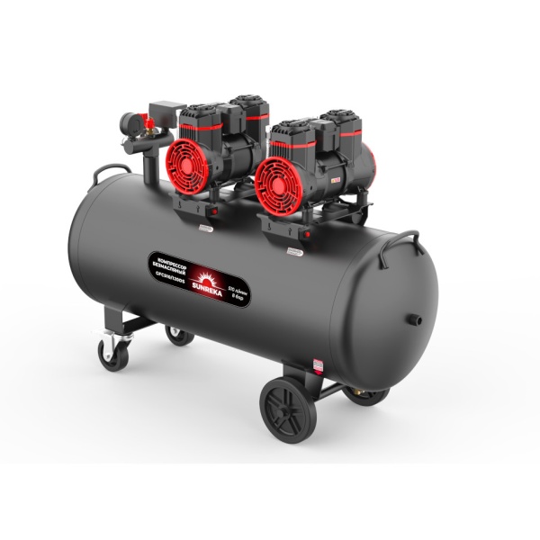 Компрессор SUNREKA GFC510/120DS 216117 (2900Вт, 510л/мин, 120л, 8бар, безмасляный), 216117 Компрессор SUNREKA GFC510/120DS 216117 (2900Вт, 510л/мин, 120л, 8бар, безмасляный)