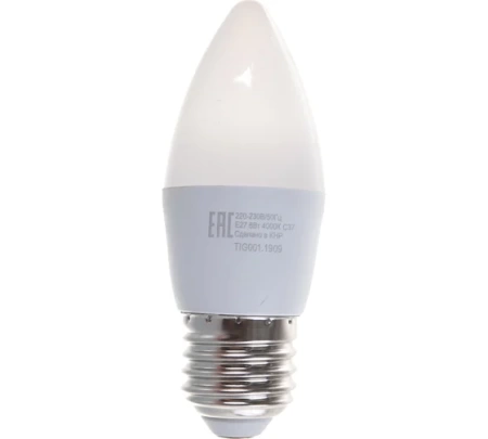 Лампа светодиодная РЕСАНТА LL-R-C37-6W-230-4K-E27, 76/1/10 Лампа светодиодная РЕСАНТА LL-R-C37-6W-230-4K-E27