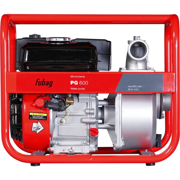 Мотопомпа для чистой воды FUBAG PG 600 (568713), 568713 Мотопомпа для чистой воды FUBAG PG 600 (568713)