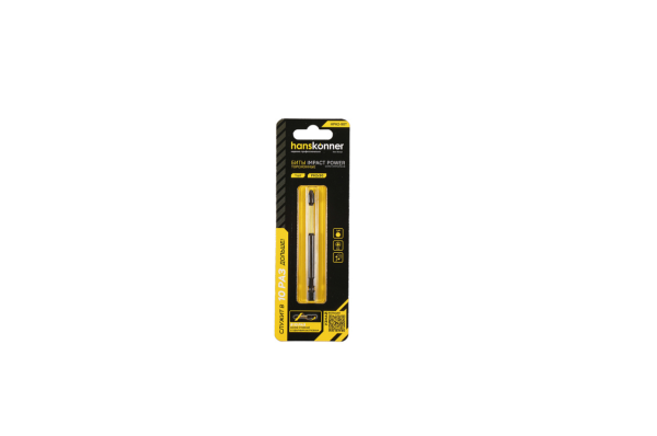 Бита HANSKONNER HPH2-90T PH2x90мм, ImpactPower, торсионная, 1шт,, HPH2-90T Бита HANSKONNER HPH2-90T PH2x90мм, ImpactPower, торсионная, 1шт,
