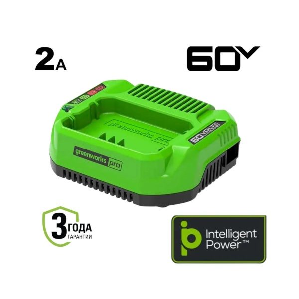 Зарядное устройство GREENWORKS G60UC (60В, 2A) 2932007, 2932007 Зарядное устройство GREENWORKS G60UC (60В, 2A) 2932007