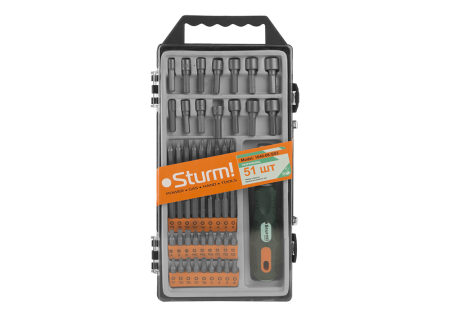 Набор отверток 51шт STURM 1040-08-SS3, 1040-08-SS3 Набор отверток 51шт STURM 1040-08-SS3