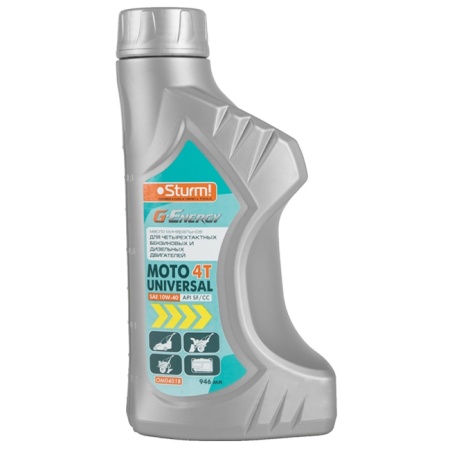   4- .  1. SAE 10W-40, UNIVERSAL MOTO 4T  STURM (OM0401B)