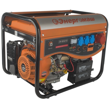 Бензогенератор ЭНЕРГОМАШ ЭГ-87631Э, ЭГ-87631Э Бензогенератор ЭНЕРГОМАШ ЭГ-87631Э