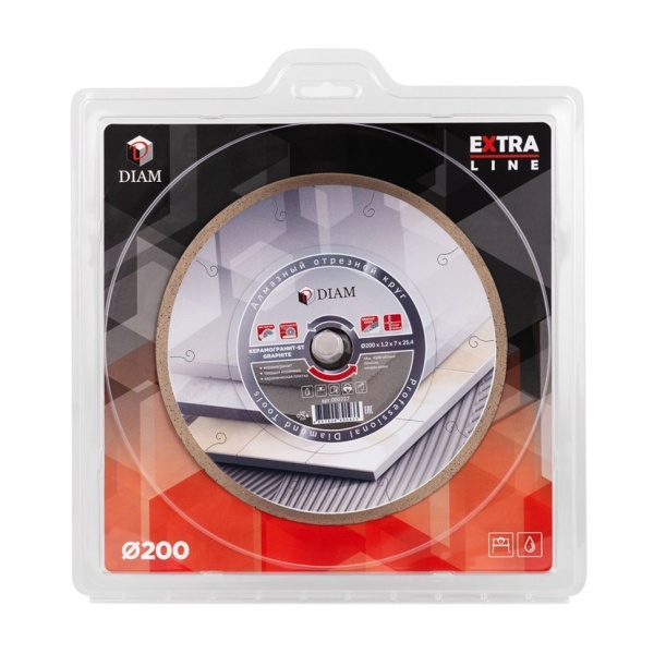   200x1,2x7x25,4 1A1R GRAPHITE Extra Line (-ST) DIAM (000727)