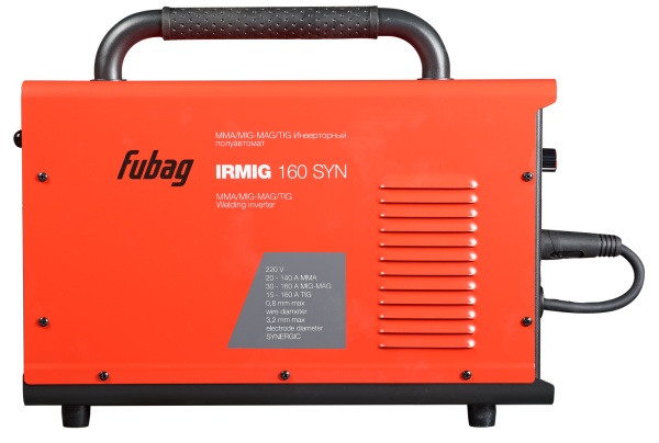 Сварочный инверторный полуавтомат FUBAG IRMIG 160 SYN + горелка FB 150 (3м) 31445.1, 31445.1 Сварочный инверторный полуавтомат FUBAG IRMIG 160 SYN + горелка FB 150 (3м) 31445.1