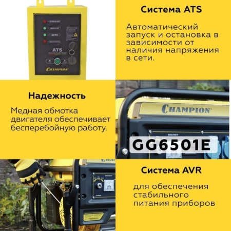   Champion GG6501E +   ATS (C3512)