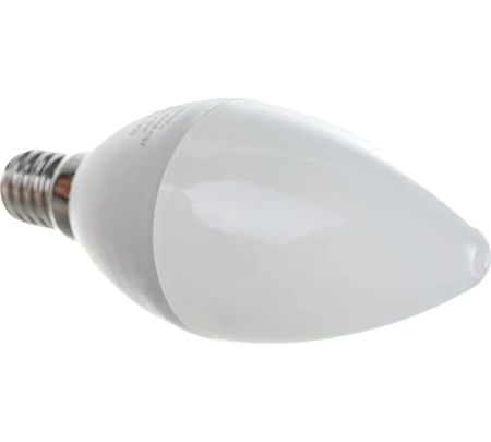 Лампа светодиодная EUROLUX LL-E-C37-6W-230-4K-E14, 76/2/4 Лампа светодиодная EUROLUX LL-E-C37-6W-230-4K-E14