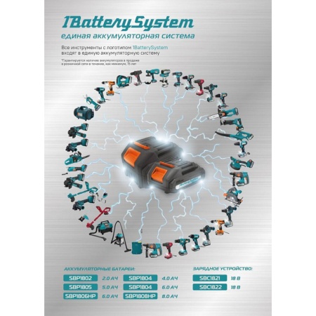 ������� �������������� Sturm BT36 (1BatterySystem18V, �����������, ��� ��� � ��)
