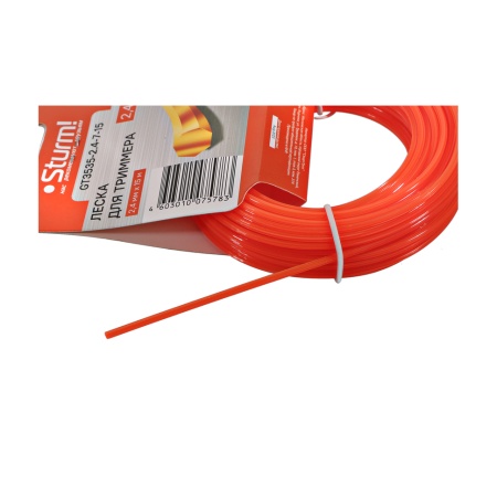 Леска 2.4 мм x 15 м (семигранник) STURM (GT3535-2.4-7-15), GT3535-2.4-7-15 Леска 2.4 мм x 15 м (семигранник) STURM (GT3535-2.4-7-15)