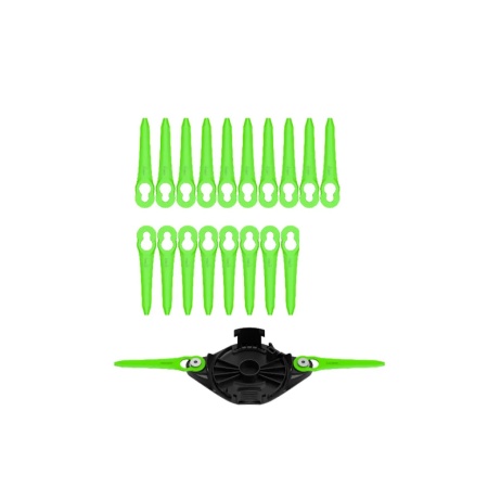 Нож пластиковый для триммера с диском для 2113207, 2113407, 2113507 (20шт) GREENWORKS (2963607), 2963607 Нож пластиковый для триммера с диском для 2113207, 2113407, 2113507 (20шт) GREENWORKS (2963607)