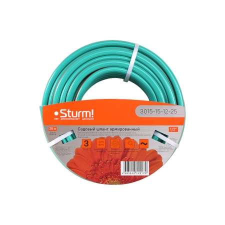 ����� ���������� 1/2", 25�, 3 ����, 24 ���, ������������ Sturm (3015-15-12-25)