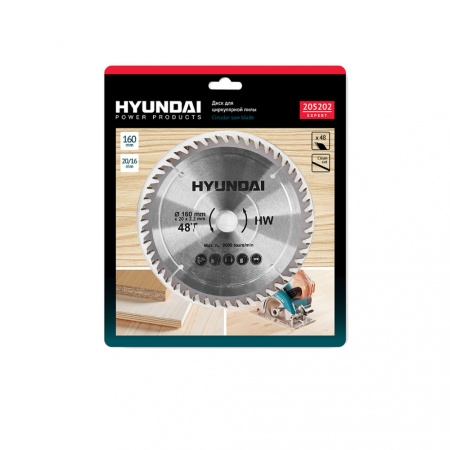 Диск по ламинату HYUNDAI для циркулярных пил D160мм 205202, 205202 Диск по ламинату HYUNDAI для циркулярных пил D160мм 205202