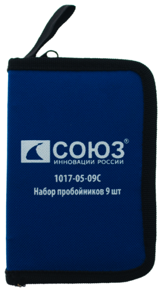 Набор пробойников СОЮЗ 3,2-12,7мм (9шт) 1017-05-09С, 1017-05-09С Набор пробойников СОЮЗ 3,2-12,7мм (9шт) 1017-05-09С