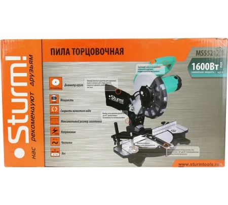 Пила торцовочная Sturm MS55212, MS55212 Пила торцовочная Sturm MS55212