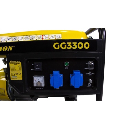 Генератор бензиновый CHAMPION GG3300, GG3300 Генератор бензиновый CHAMPION GG3300