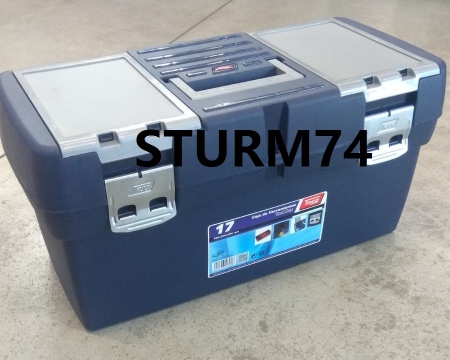 Ящик для инструментов TAYG №17 (580х290х290мм) синий, карман, металлические замки 117008, 117008 Ящик для инструментов TAYG №17 (580х290х290мм) синий, карман, металлические замки 117008