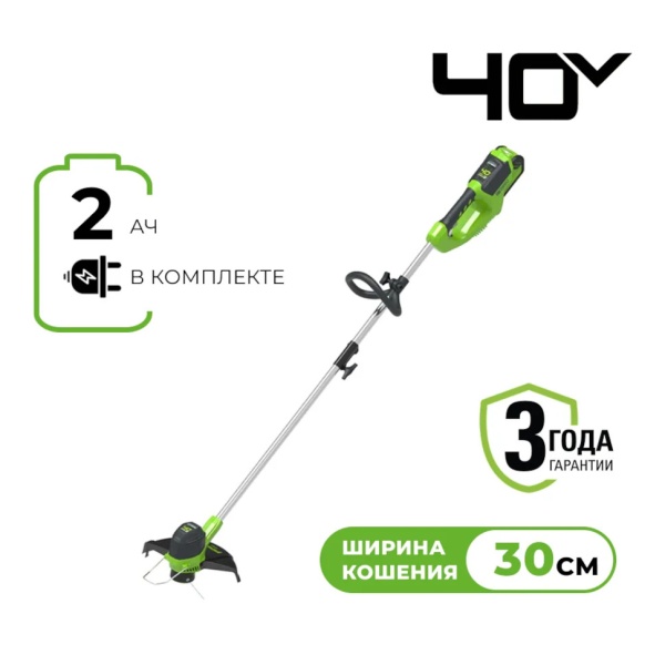   GREENWORKS G40LTK4 (40V, 30,  2  ) 2101507UA
