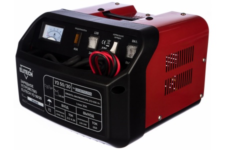 Зарядное устройство Elitech УЗ 50/30, УЗ 50/30 Зарядное устройство Elitech УЗ 50/30