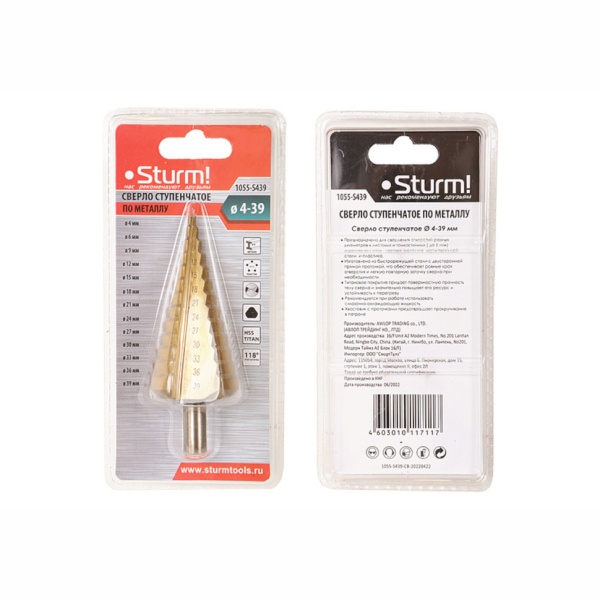 ������ ����������� �� ������� 4-39�� ��� 3�� HSS+TIN ������ Sturm (1055-S439)