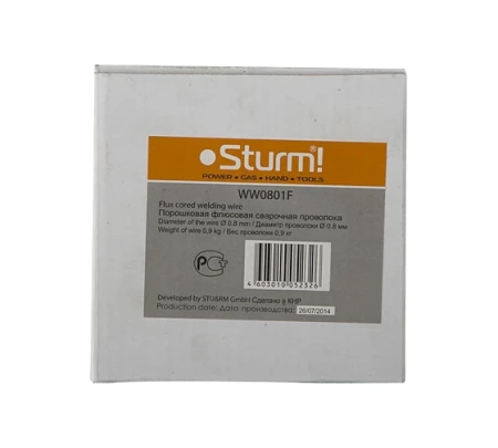 Проволока сварочная STURM WW0801 стальная омедненная ER70S-6, WW0801 Проволока сварочная STURM WW0801 стальная омедненная ER70S-6
